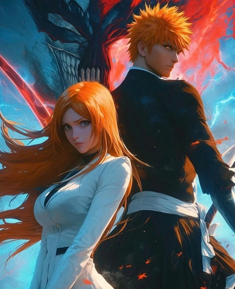 Ảnh Bleach Orihime va Ichigo đẹp