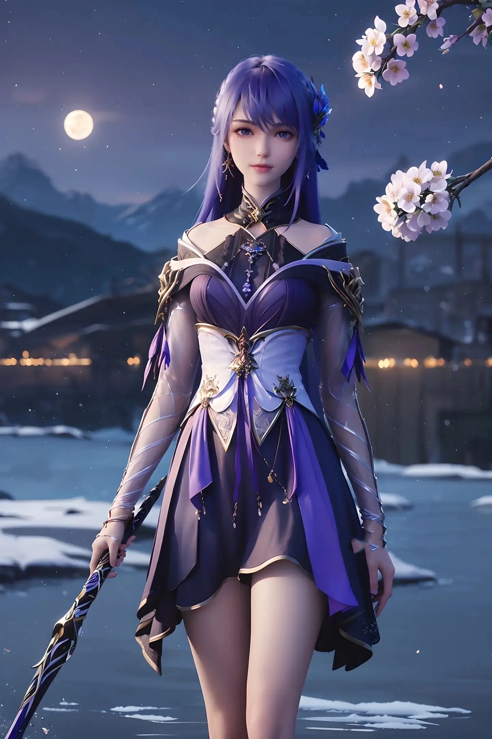 Ảnh Thanh Thai Nhi cầm kiếm