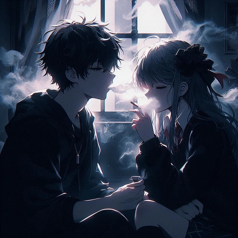 Ảnh anime cặp đôi yeu nhau ngầu