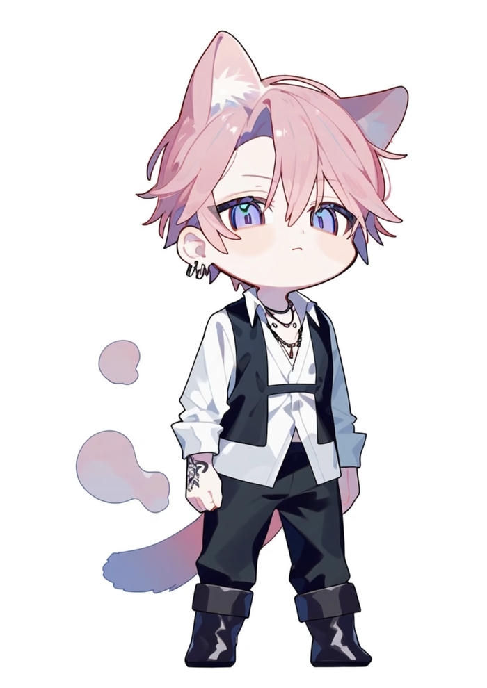 Ảnh anime chibi nam voi tai meo dễ thương 1