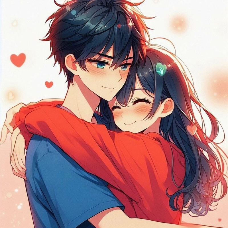 Ảnh anime cute cặp đôi duoi tan hoa