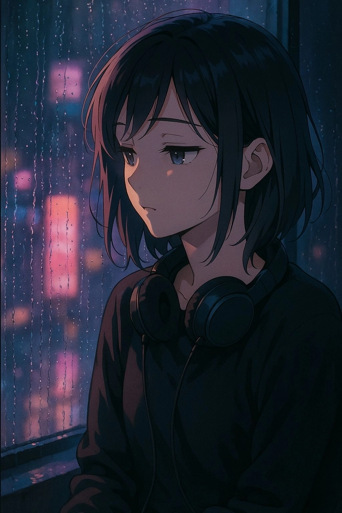 Ảnh anime nu buon va chat