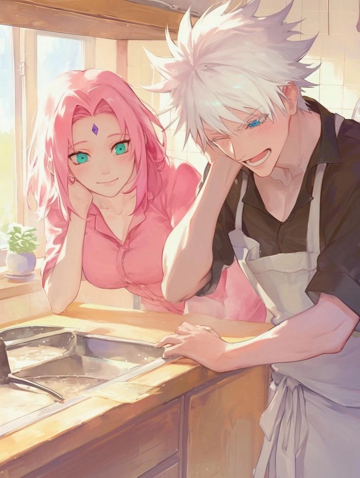 Ảnh cap Gojo x Sakura đẹp