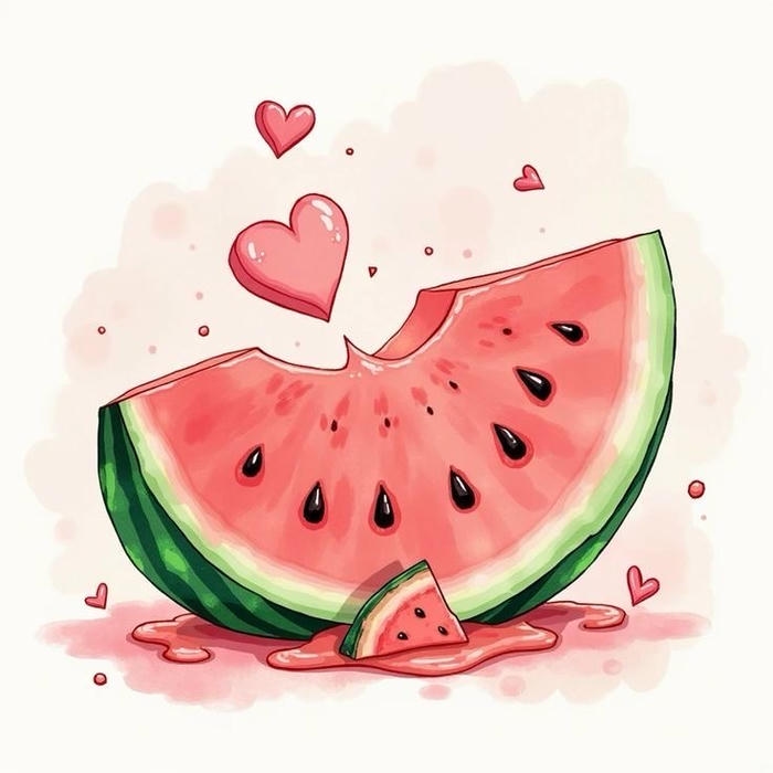 Xem Ngay 217+ Ảnh Dưa Hấu Chibi Cực Cute Không Thể Cưỡng