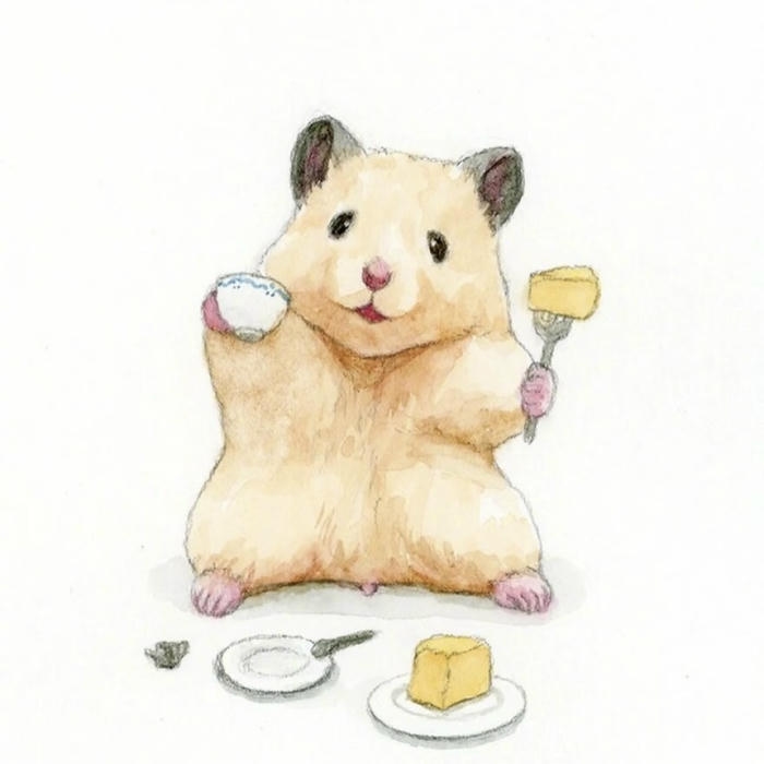 Ảnh hamster hoạt hình mang cảm giác be xiu