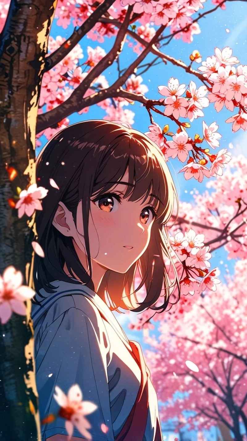 Anime girl toc ngan đẹp