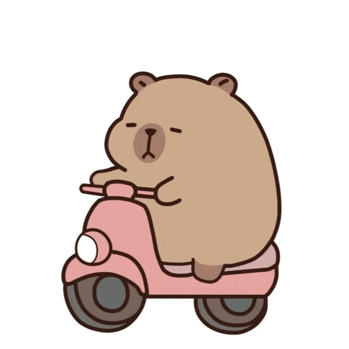 Bức ảnh capybara chibi net tong hien hoa