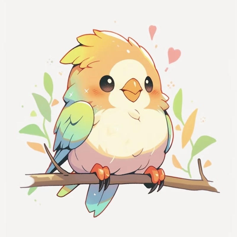 Bức hình chim chibi duoc nhieu nguoi yeu thich
