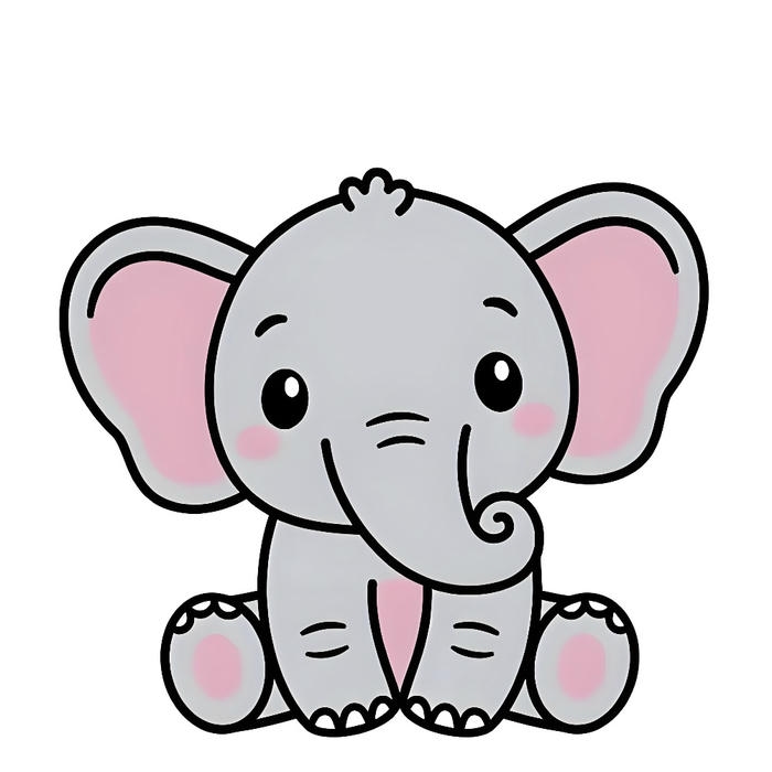 Chiêm Ngưỡng 109+ Ảnh Voi Chibi Đáng Yêu Nhất Quả Đất