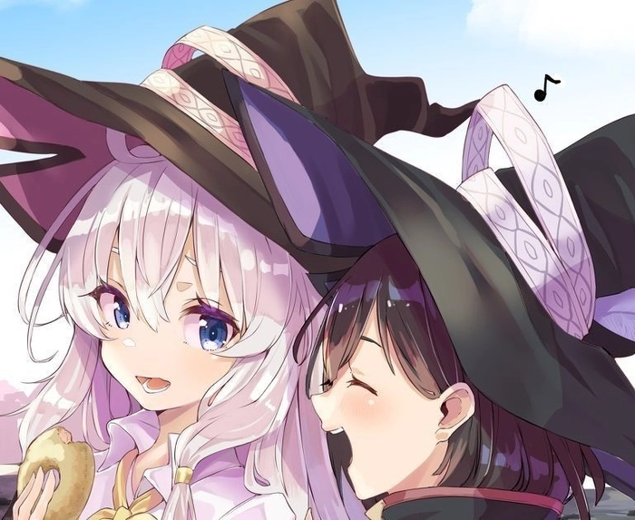 Elaina va Saya hình ảnh dễ thương nhất