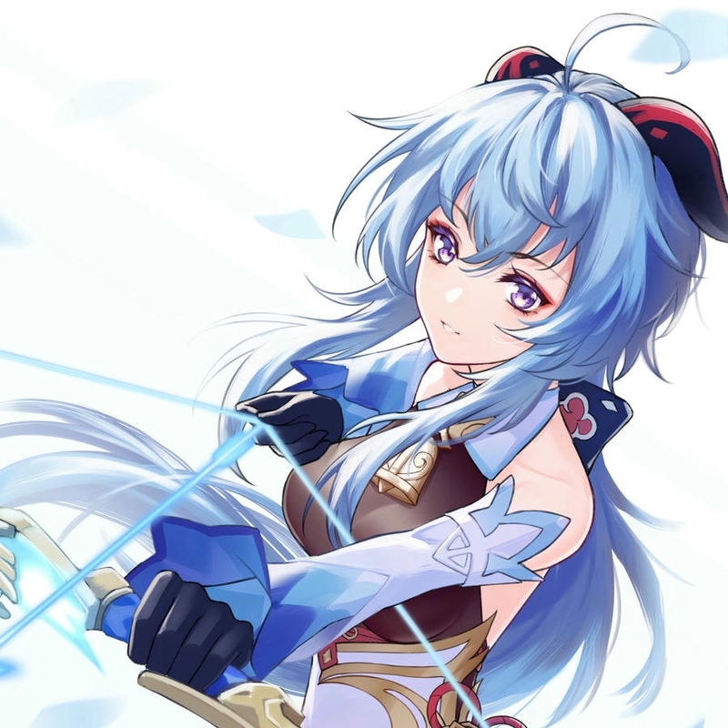 Hình Ganyu đẹp va đáng yêu