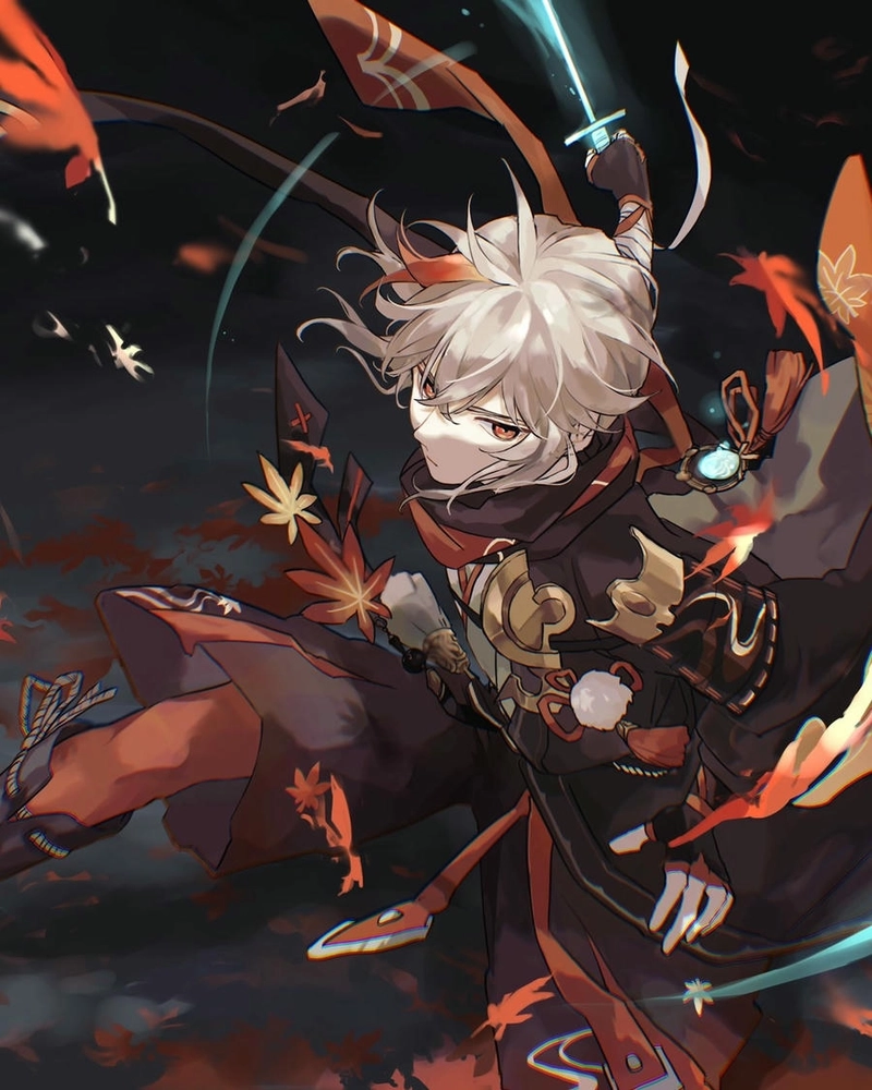 Hình Kaedehara Kazuha cực cute