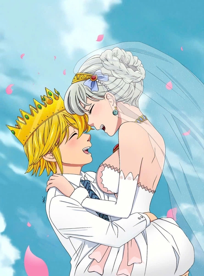 Hình Meliodas Elizabeth nong nan