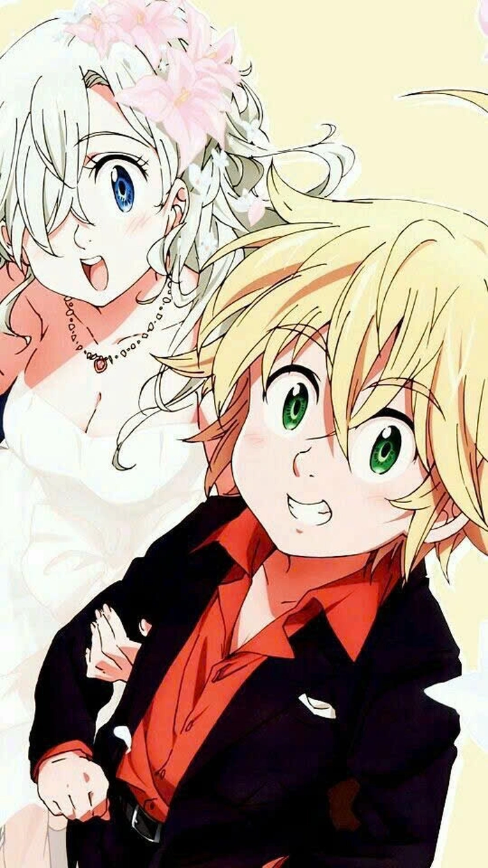 Hình Meliodas Elizabeth vui nhon