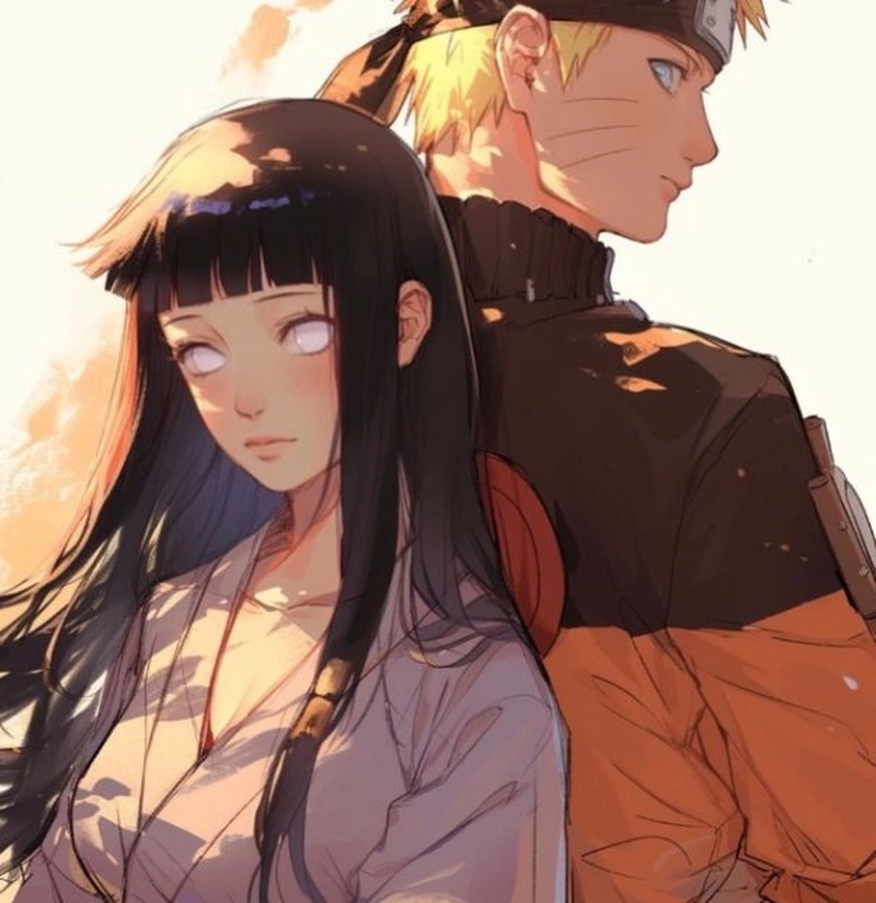 Hình Naruto va Hinata thân thiết