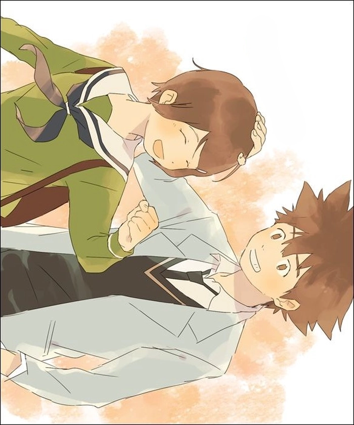 Hình Taichi va Hikari tinh tu dễ thương