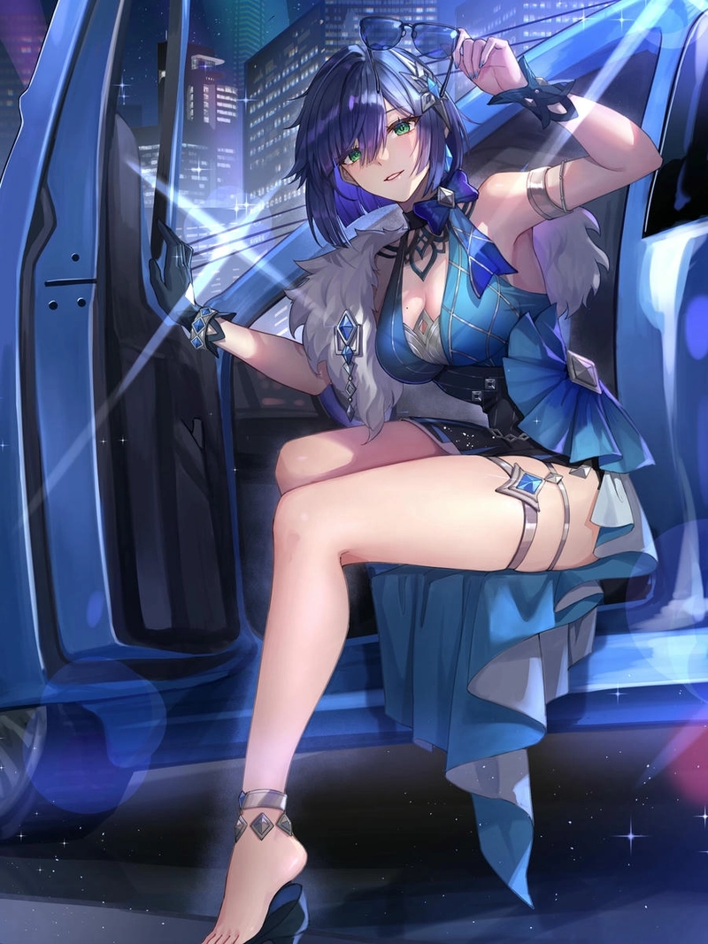 Hình Yelan ngay tho đáng yêu