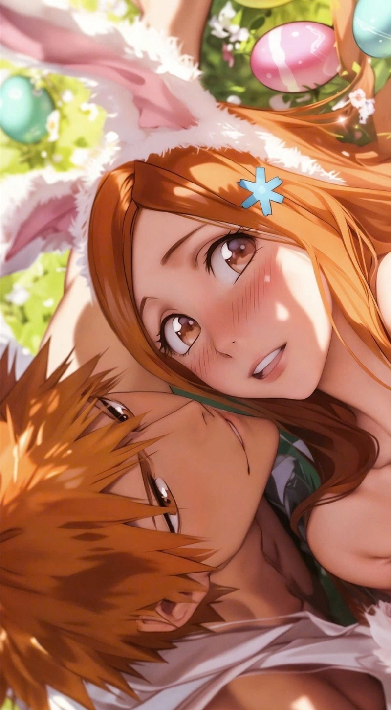 Hình nen đẹp Ichigo va Orihime