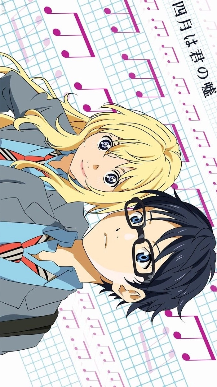 Kaori va Kousei cặp đôi anime