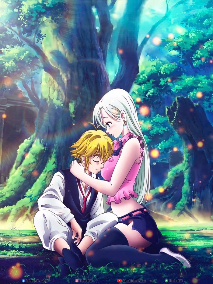 Meliodas va Elizabeth gan ket