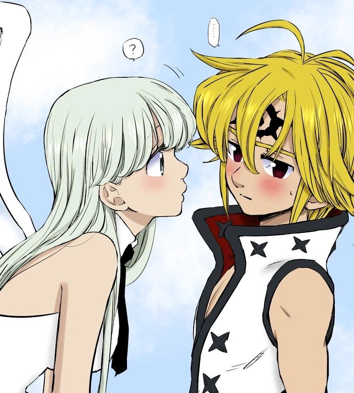Meliodas va Elizabeth lang man