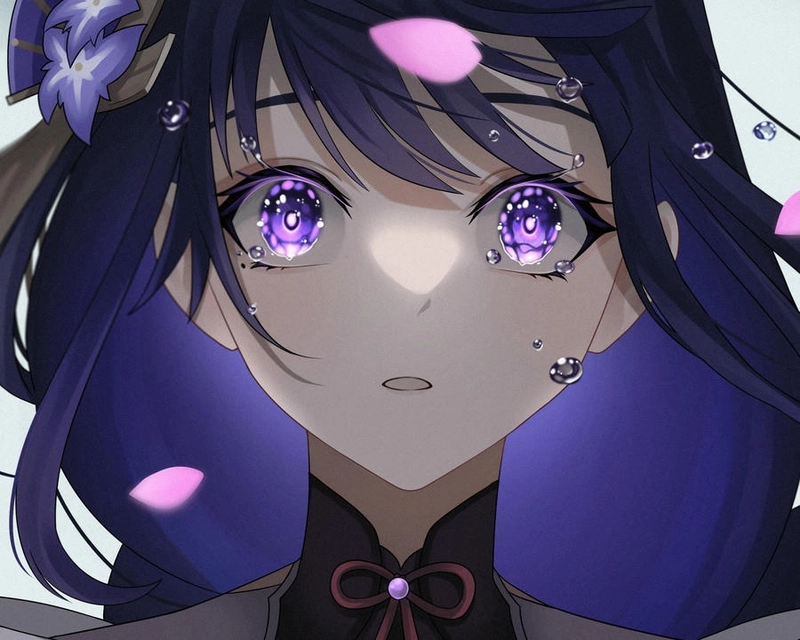 Raiden Ei đáng yêu anime art