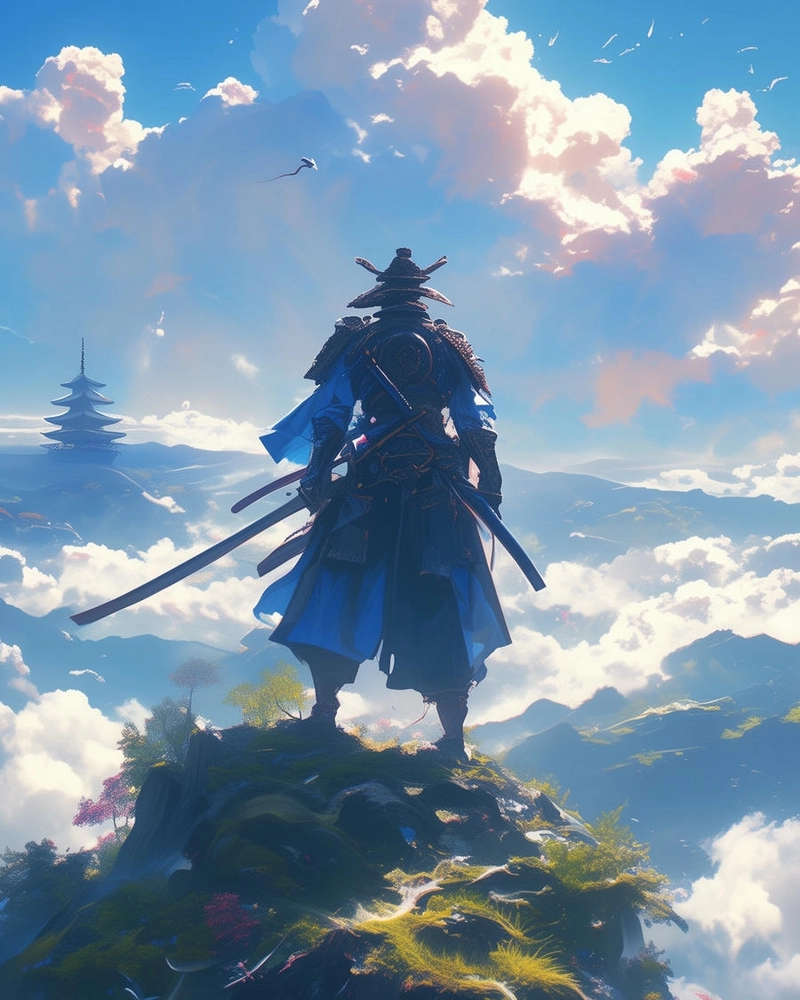 Samurai anime ngầu chat