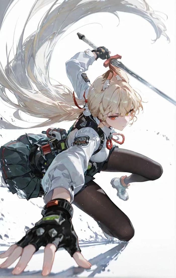 anh anime nu cầm kiếm dang dut khoat