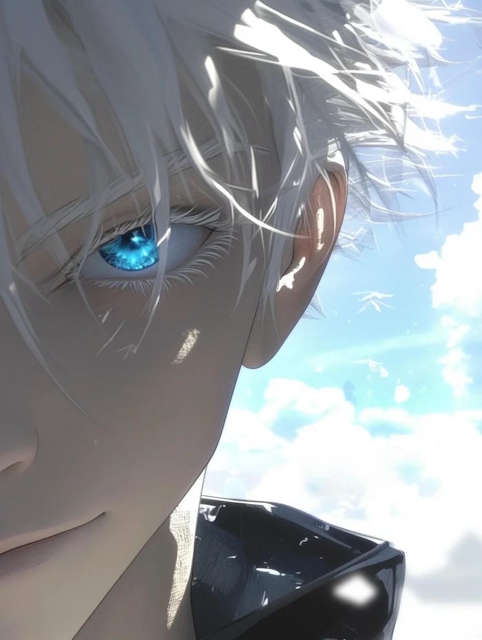 anh gojo satoru anime nụ cười quen thuoc