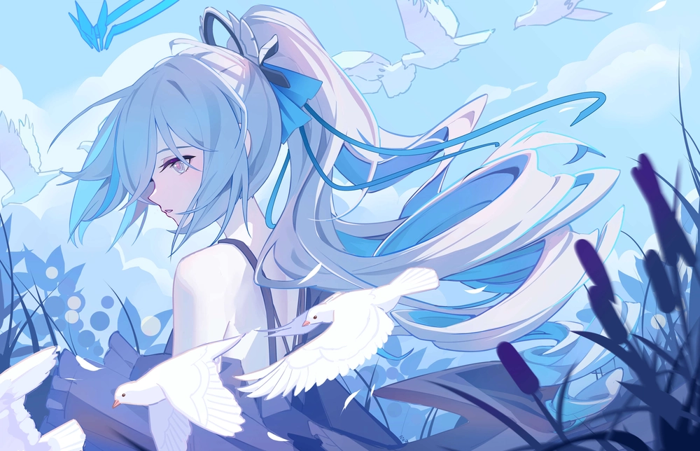 Tổng Hợp 253+ Ảnh Anime Nữ Màu Xanh Dương Cực Chất Cho Fan Anime