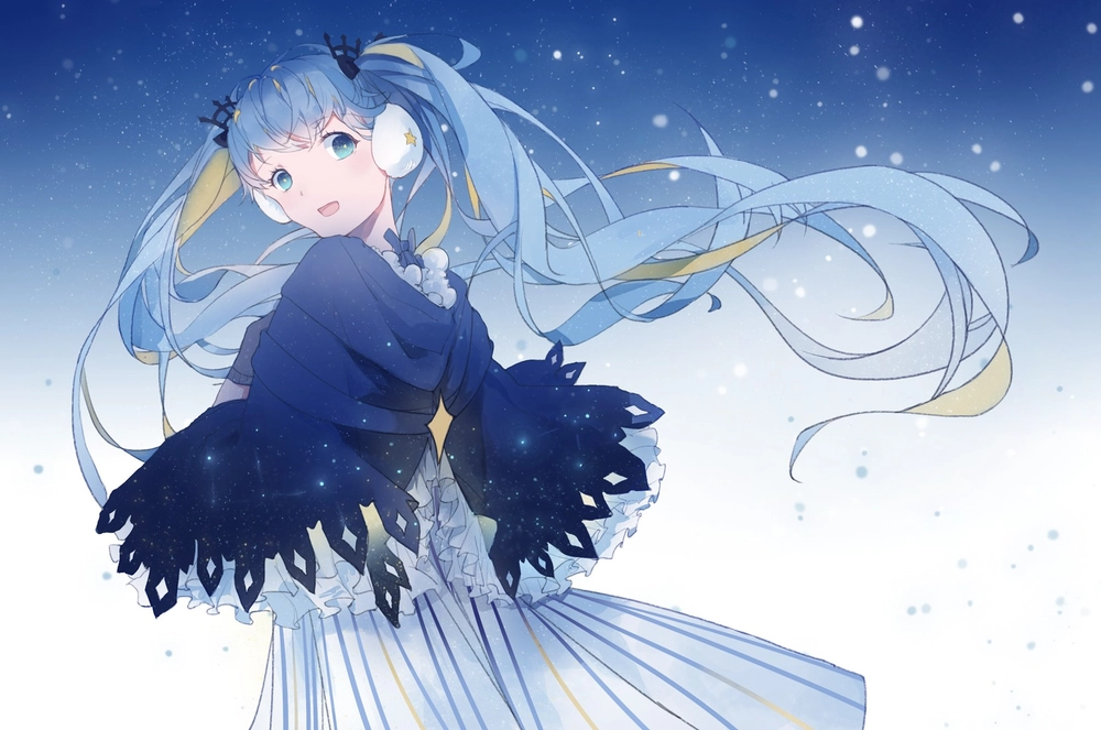 anime nu xanh duong