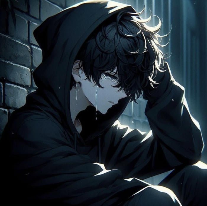 biểu cảm co doc ảnh anime nam buon