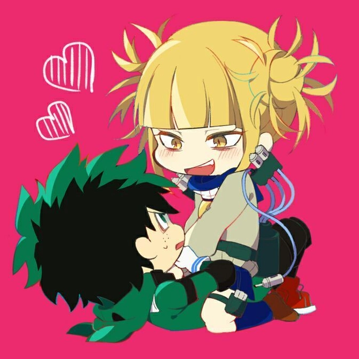 deku x himiko chibi cute
