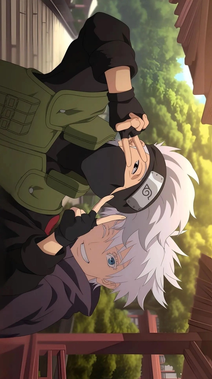 gojo x kakashi chup anh