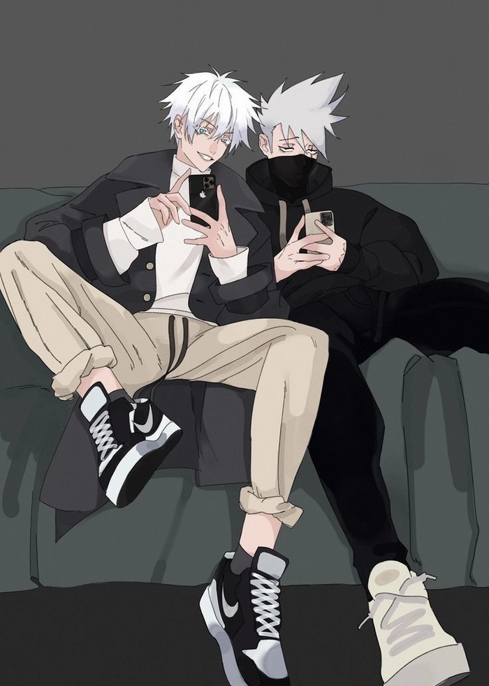 gojo x kakashi couple vui vẻ