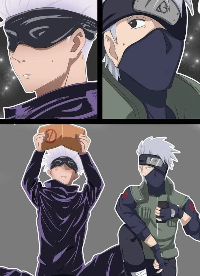 gojo x kakashi dễ thươngw