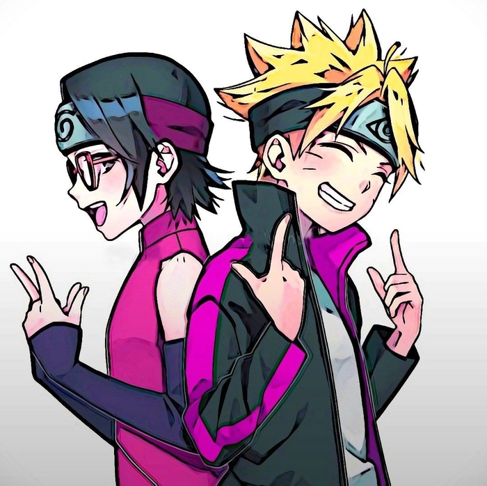 hình ảnh Boruto va Sarada