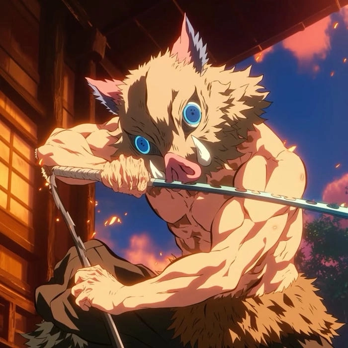 inosuke tạo dáng ngầu