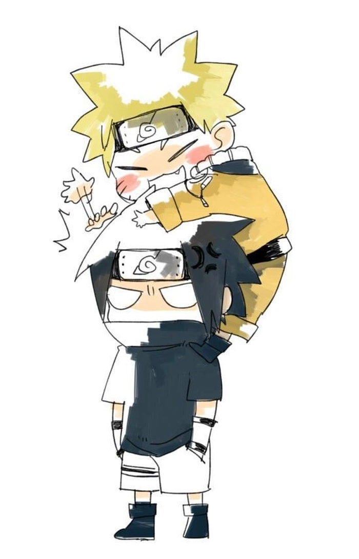 naruto x sasuke chibi