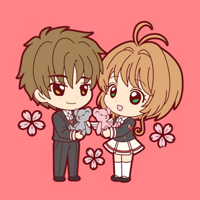 sakura x li syaoran chibi