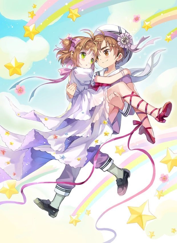 sakura x li syaoran couple dễ thương