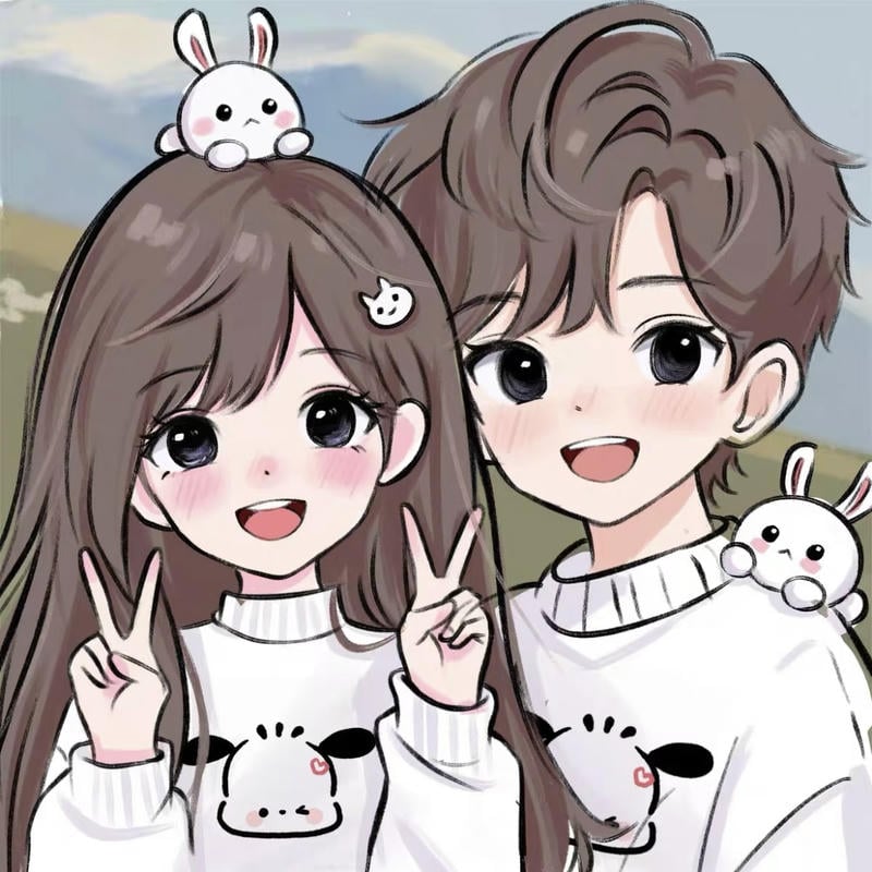 Chiêm Ngưỡng 138+ Ảnh Cặp Đôi Chibi Cute Dễ Thương Nhất